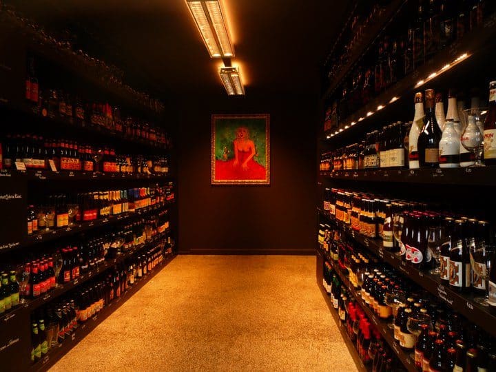 400 types of Belgian beer in a shop in Bruges