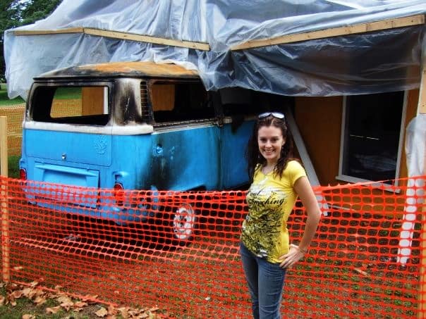 Burnt dharma van at the LOST others camp