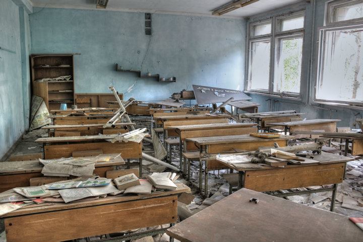 pripyat classroom school chernobyl