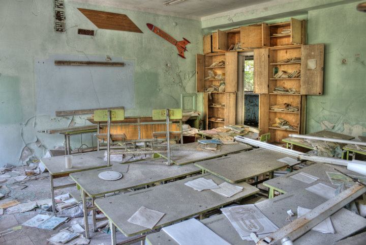 pripyat classroom school chernobyl