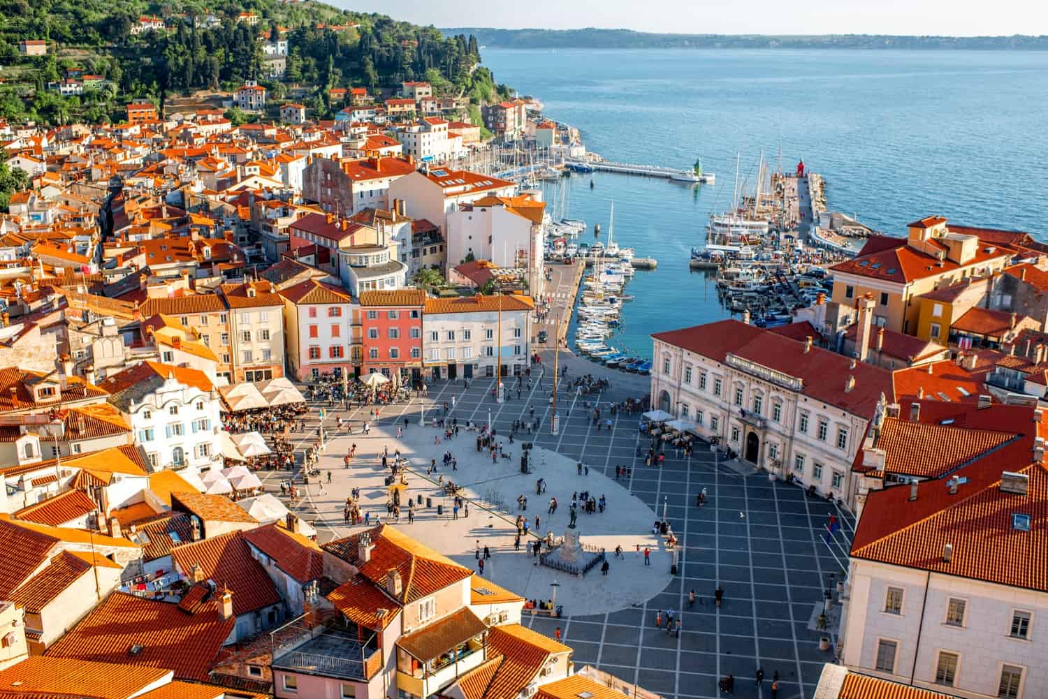 Piran, Slovenia from above