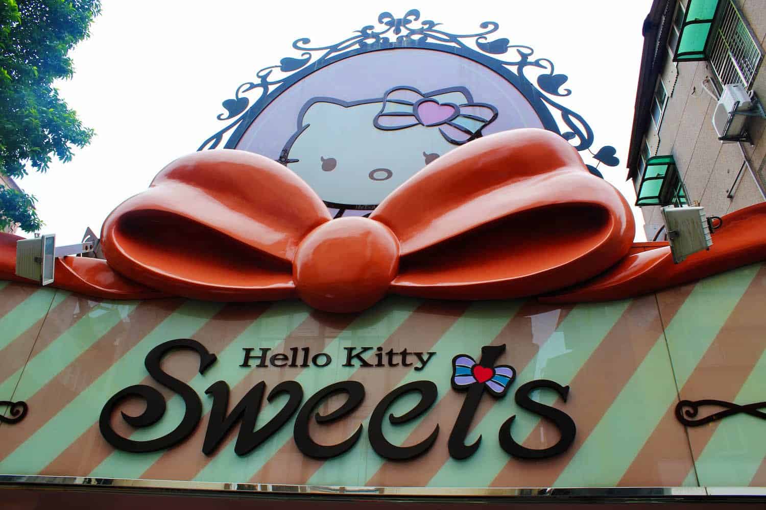 Hello Kitty Sweets in Taipei storefront