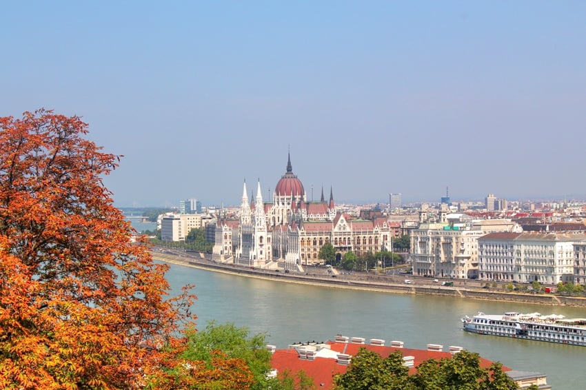 view of budapest parliament building