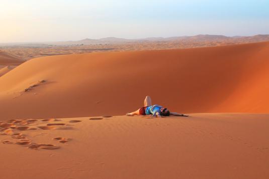 frolicking in the sahara desert