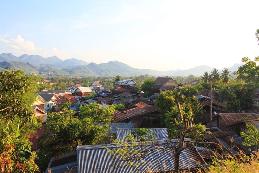 luang prabang sunset