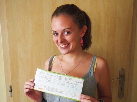 lauren with interrail passes