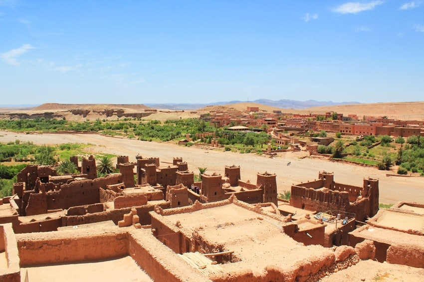 berber village in the sahara desert morocco