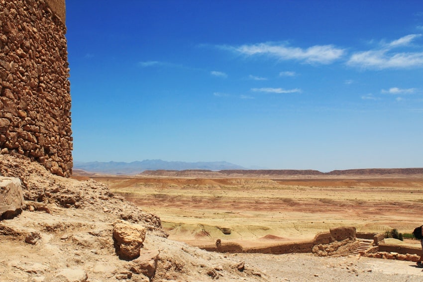 berber village in the sahara desert morocco