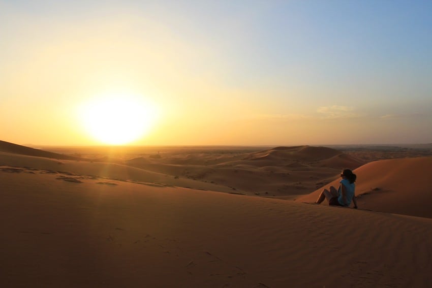 the sahara desert morocco sunset the sahara desert morocco sunset