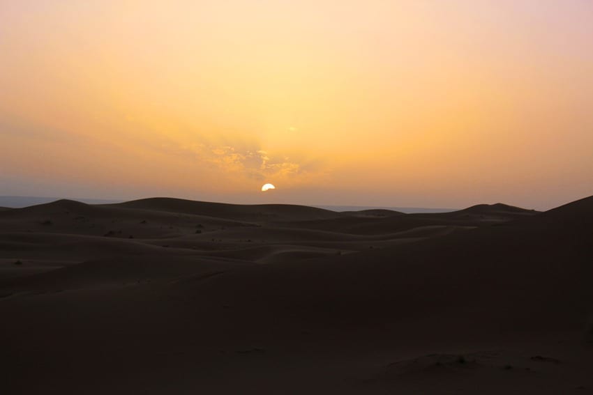 the sahara desert morocco sunrise the sahara desert morocco sunrise