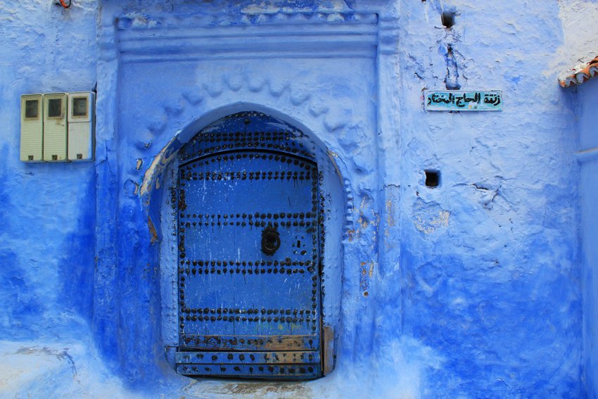 chefchaouen blue door
