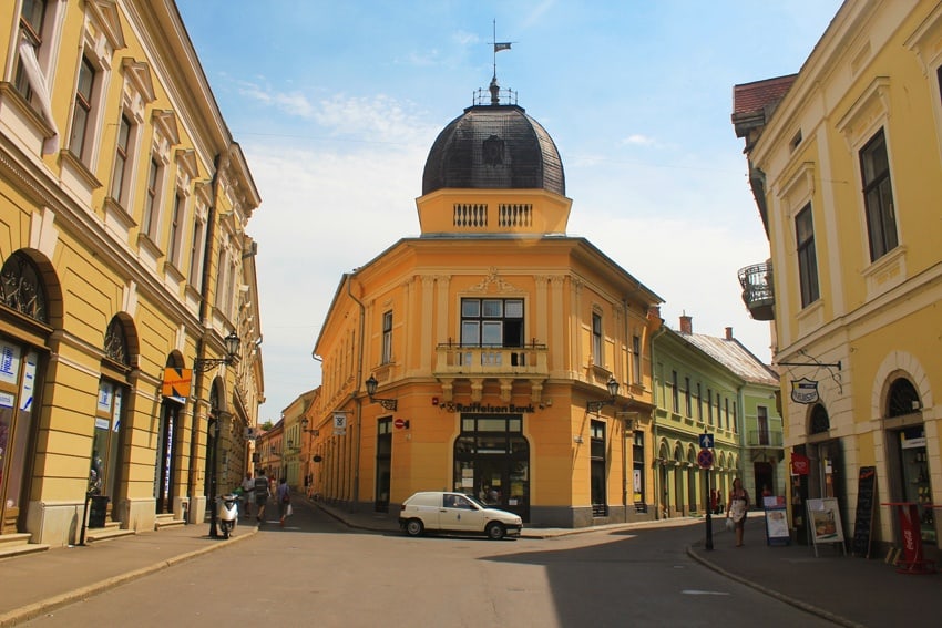streets of eger hungary