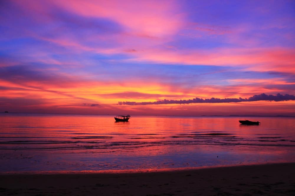 Sunset on Otres Beach