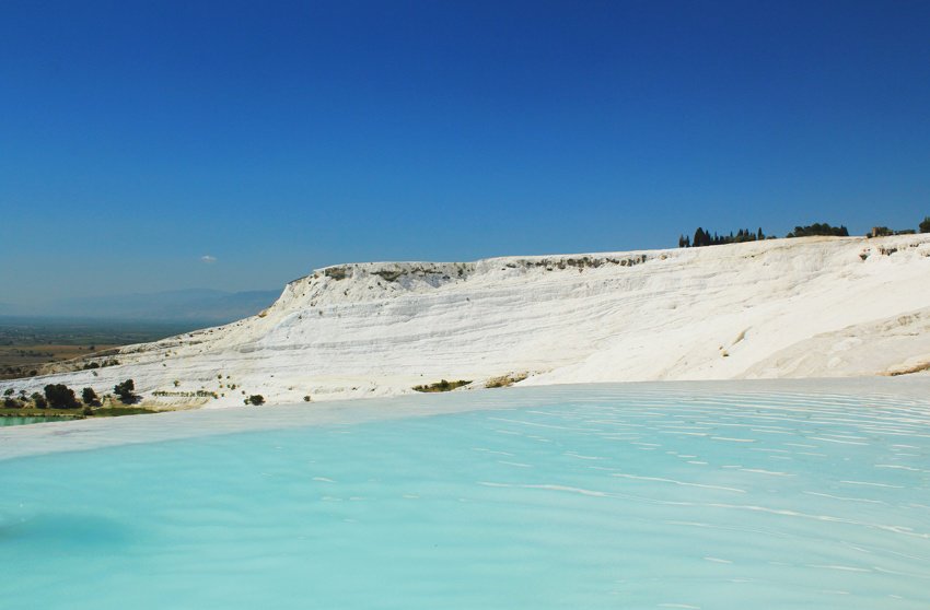 Pamukkale travertines and pool