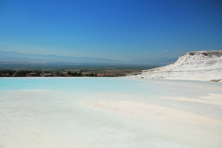 Pamukkale travertines and pool