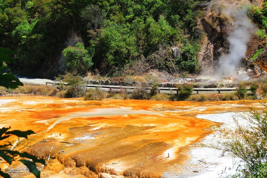 Crazy colours at Rotorua