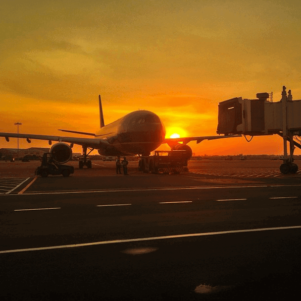 Sunset at Saigon airport