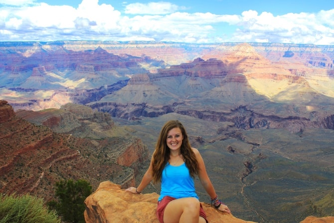 Lauren at the Grand Canyon