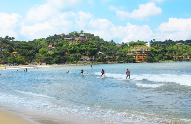 Surfing in Sayulita