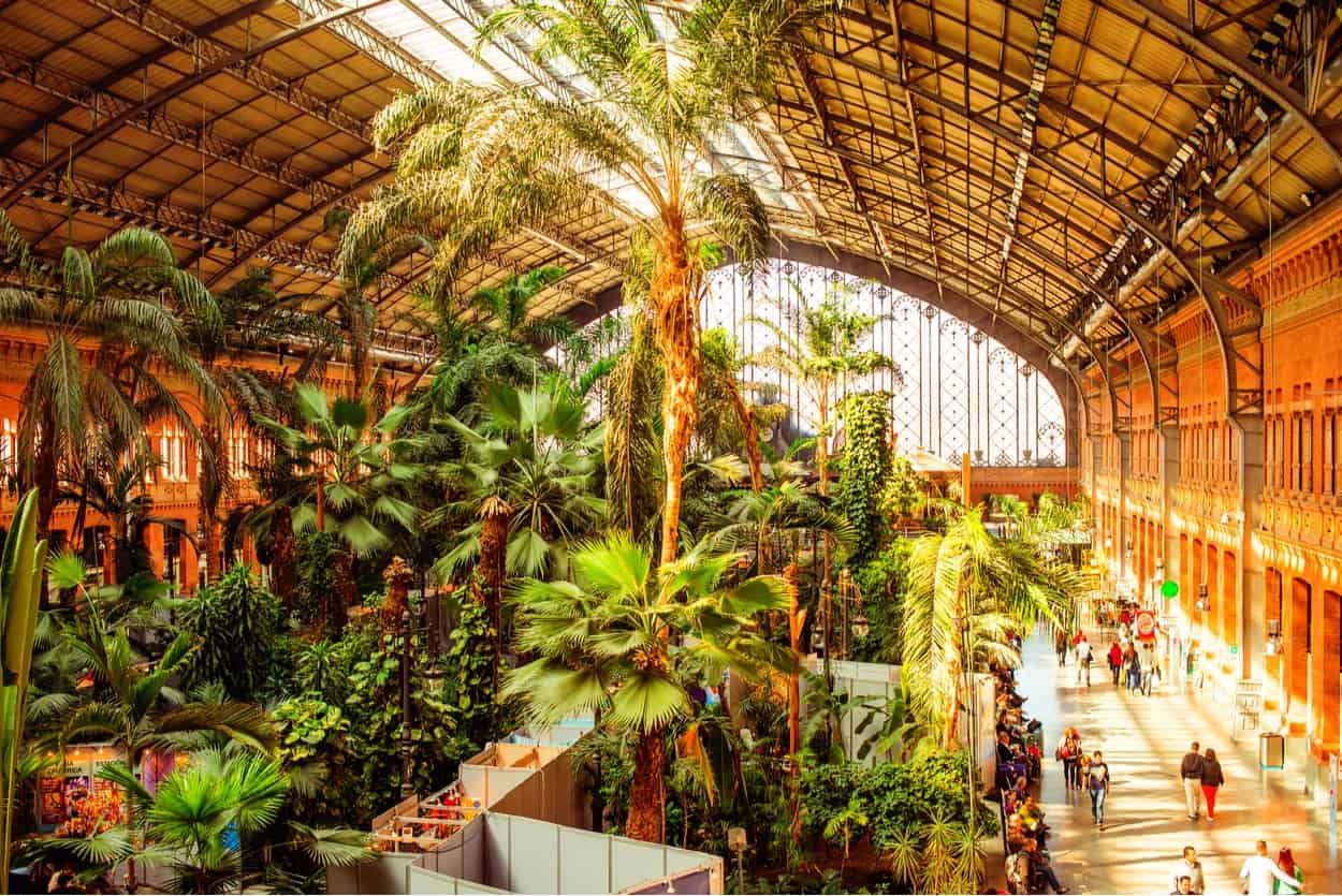 Atocha train station in Madrid