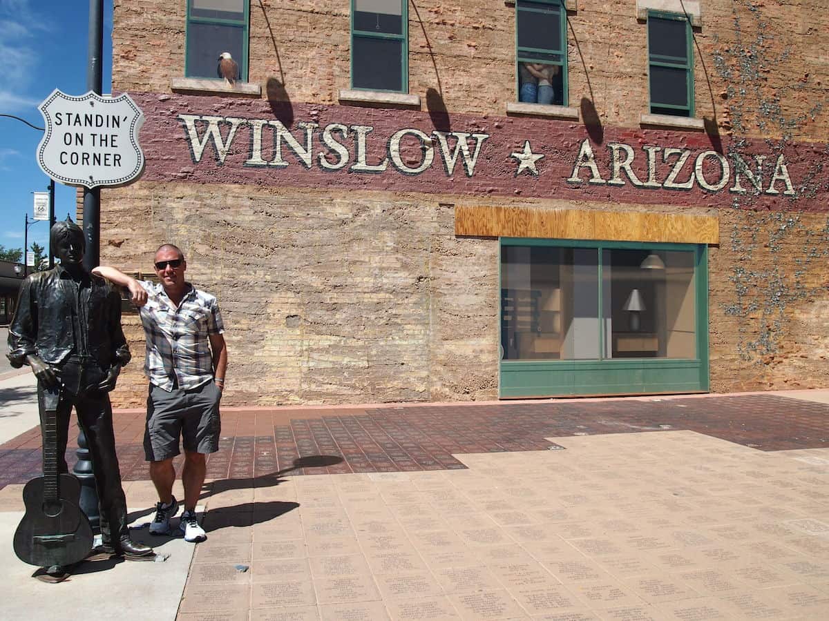 Dave at Winslow Arizona Dave at Winslow Arizona