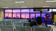 Sunset in Manila airport