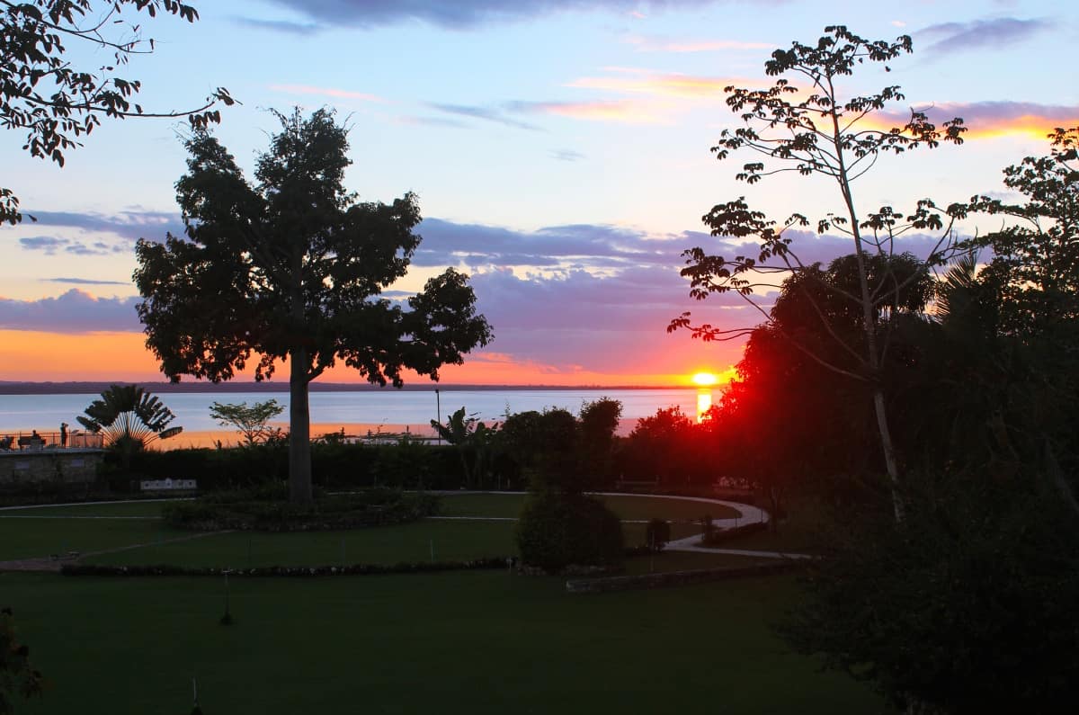 Sunset in El Remate, Guatemala