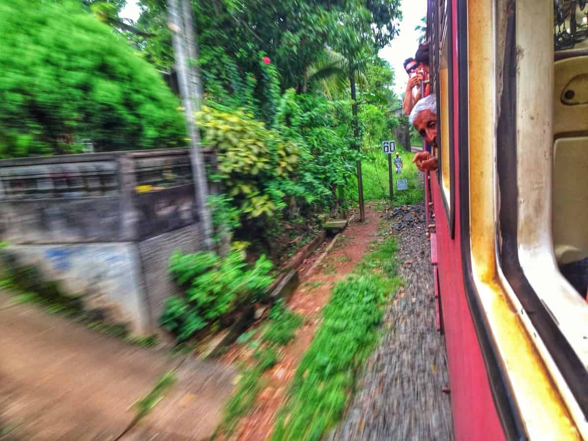 Sri Lankan train ride