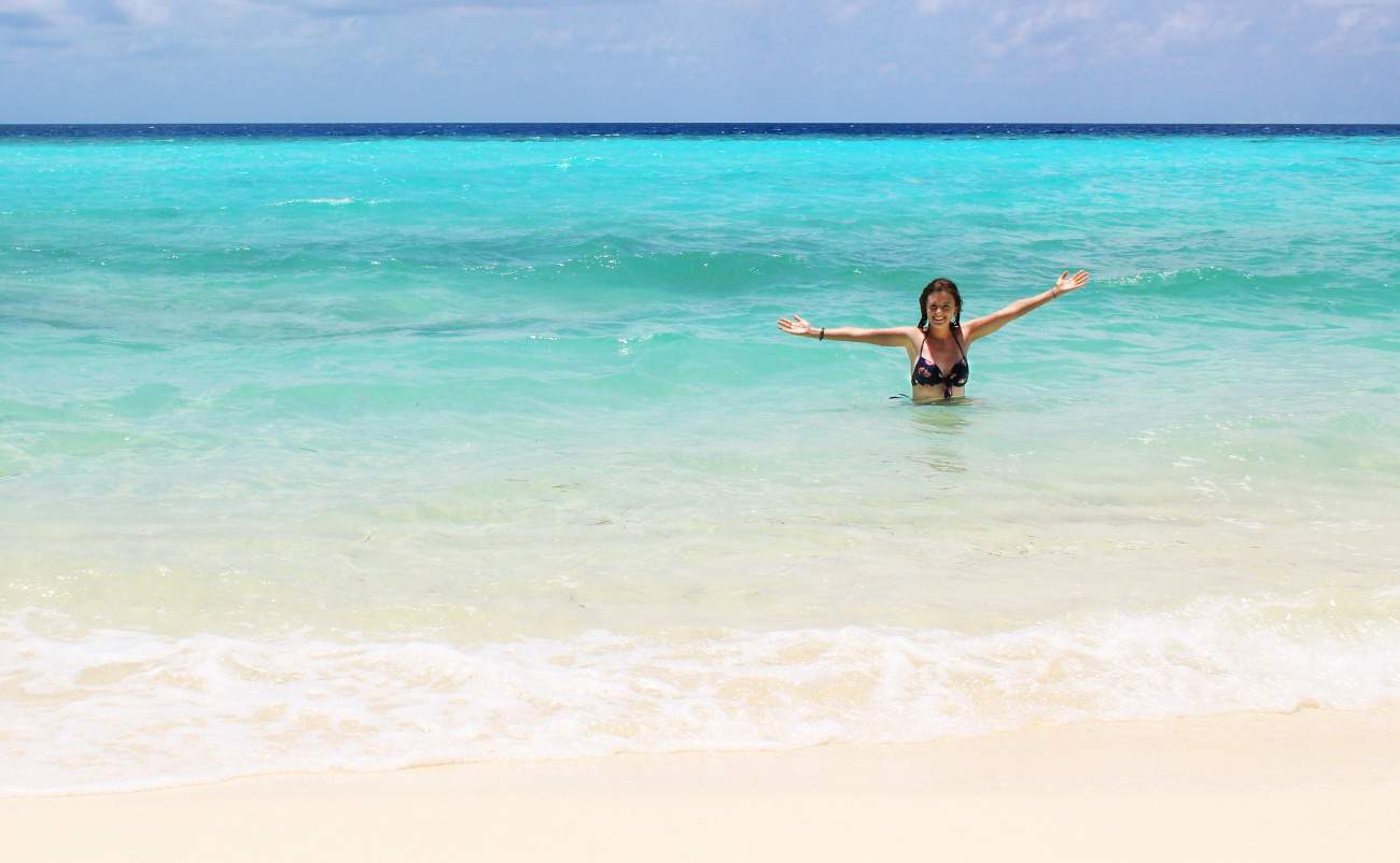 Lauren in the Maldives