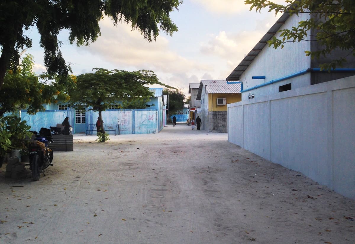 The streets of Maafushi