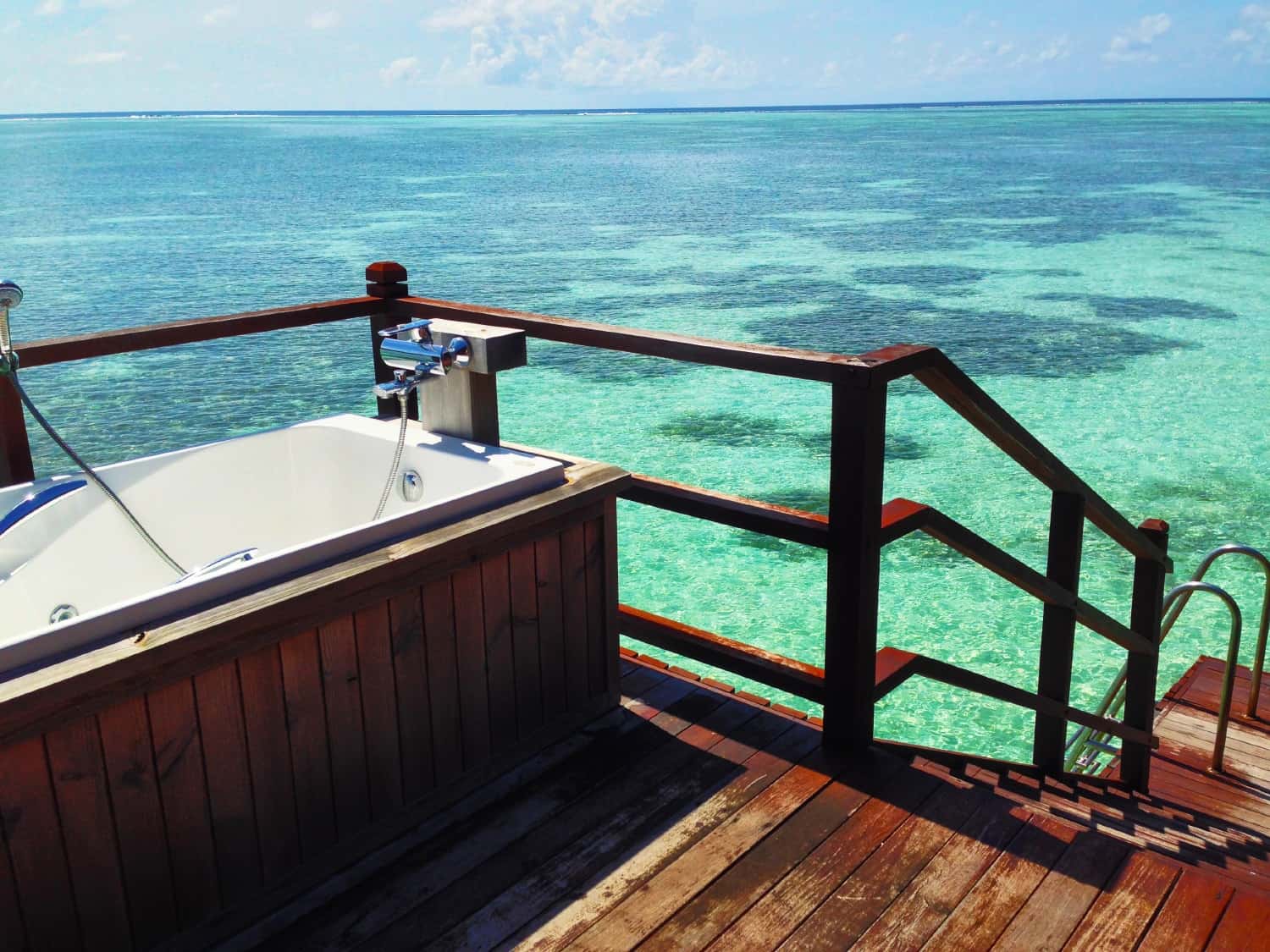 Balcony at Olhuveli Island, Maldives