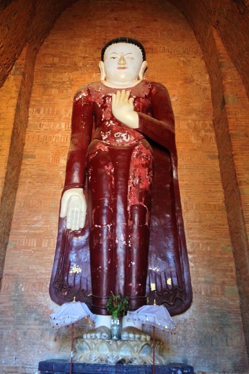 buddha standing at bagan
