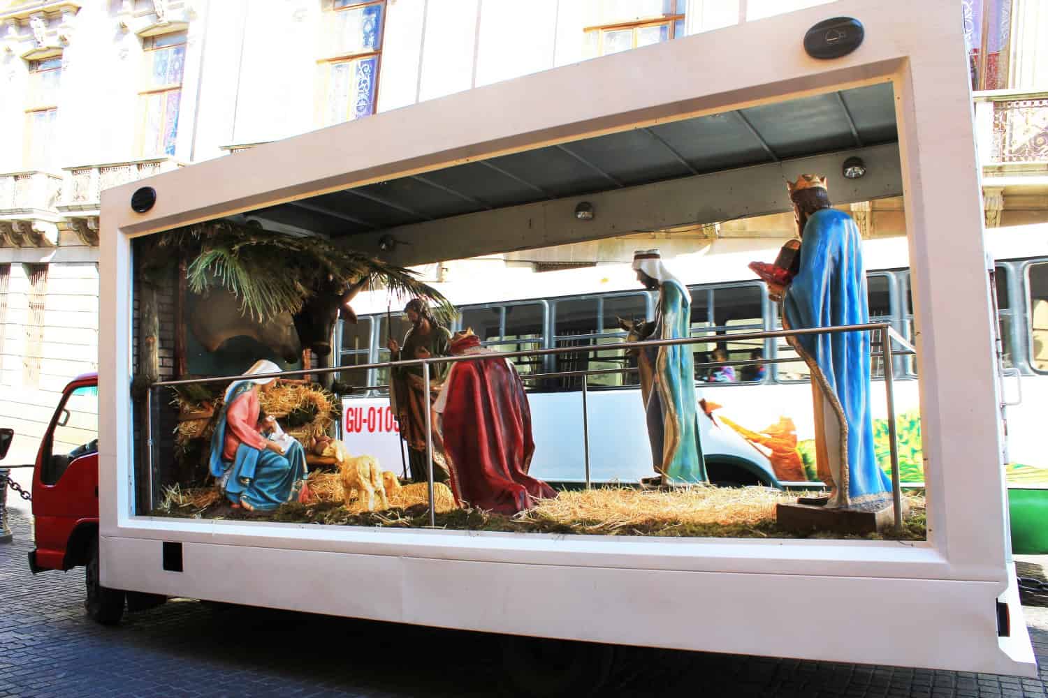 Nativity lorry in Guanajuato