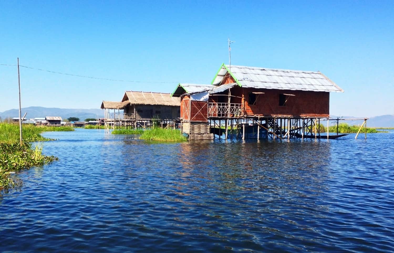 Stilt village on Inle Lake