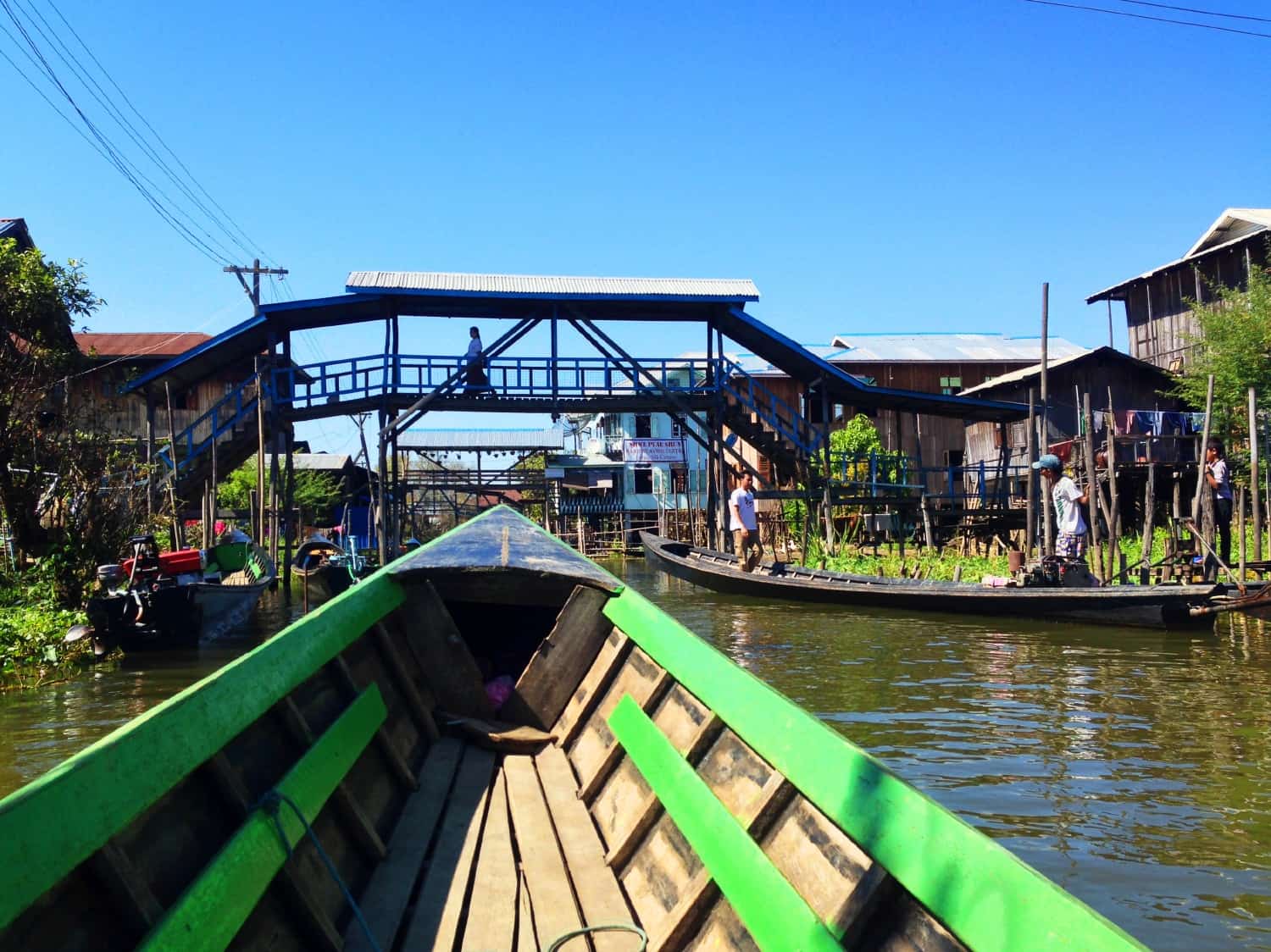 Inle Lake bridge