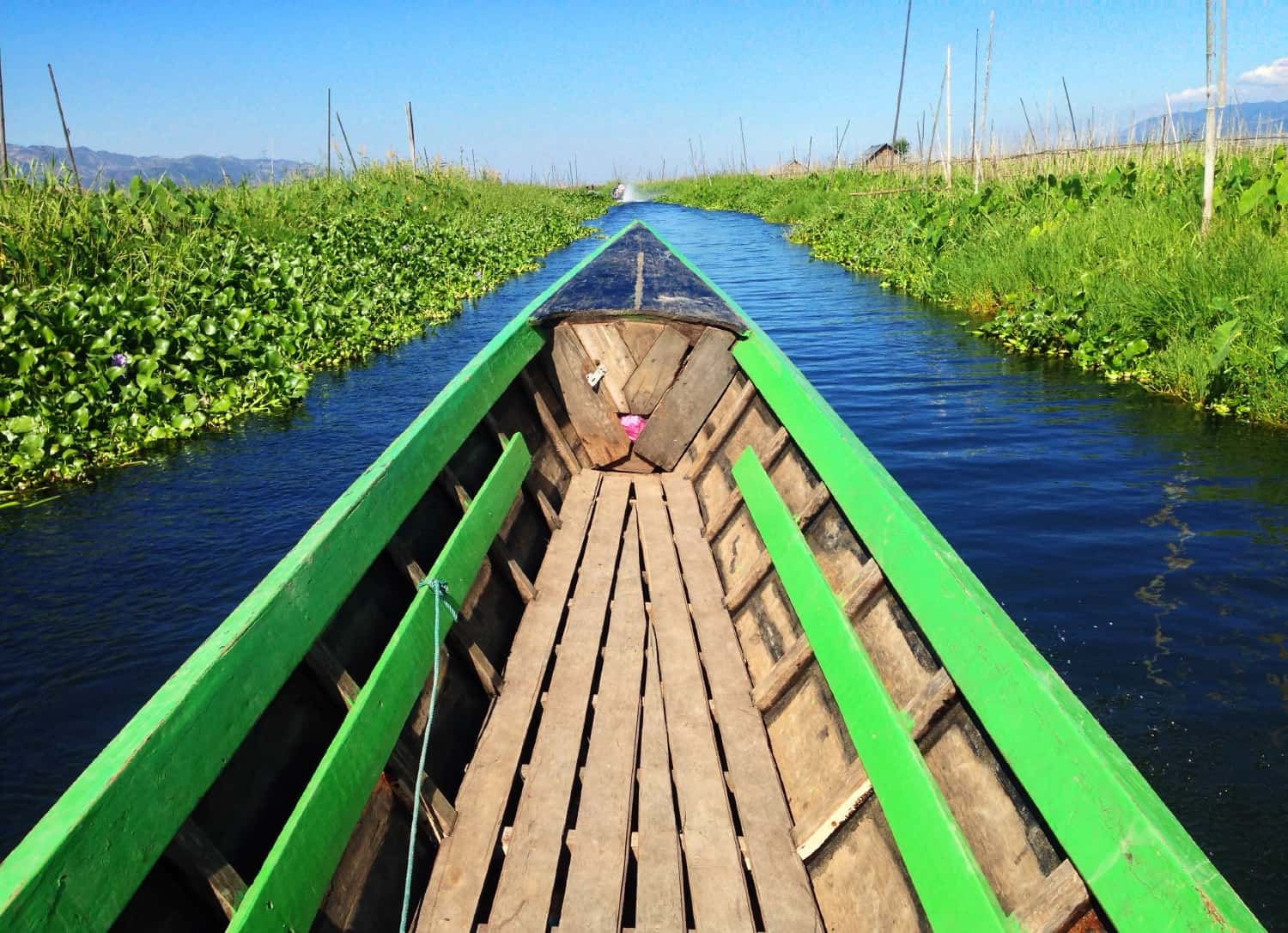 Boat on Inle Lake