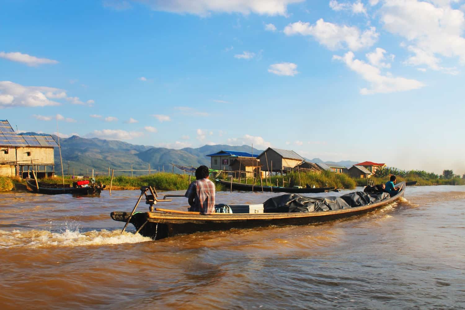 Cruising on Inle Lake