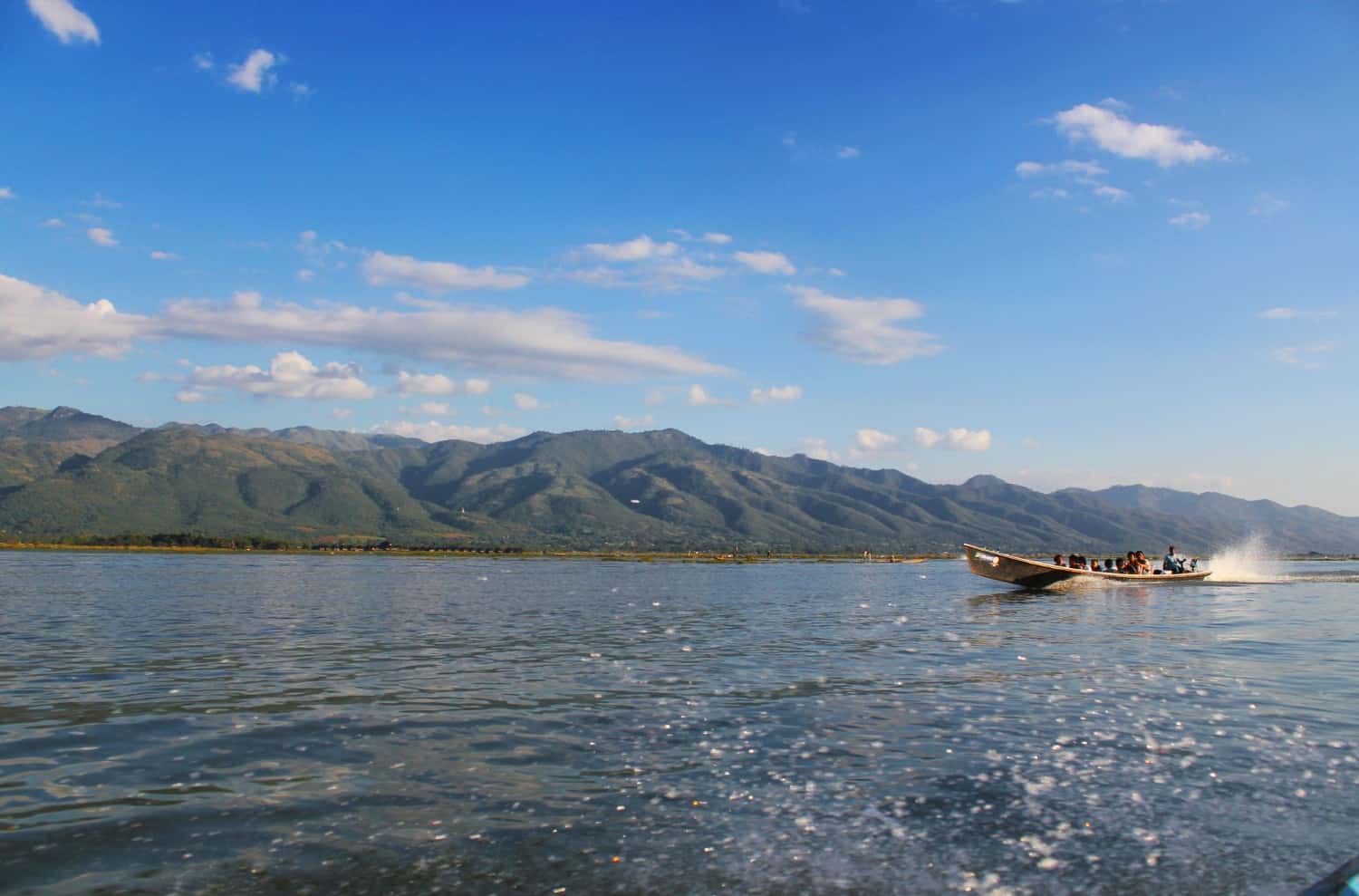 Boat on Inle Lake