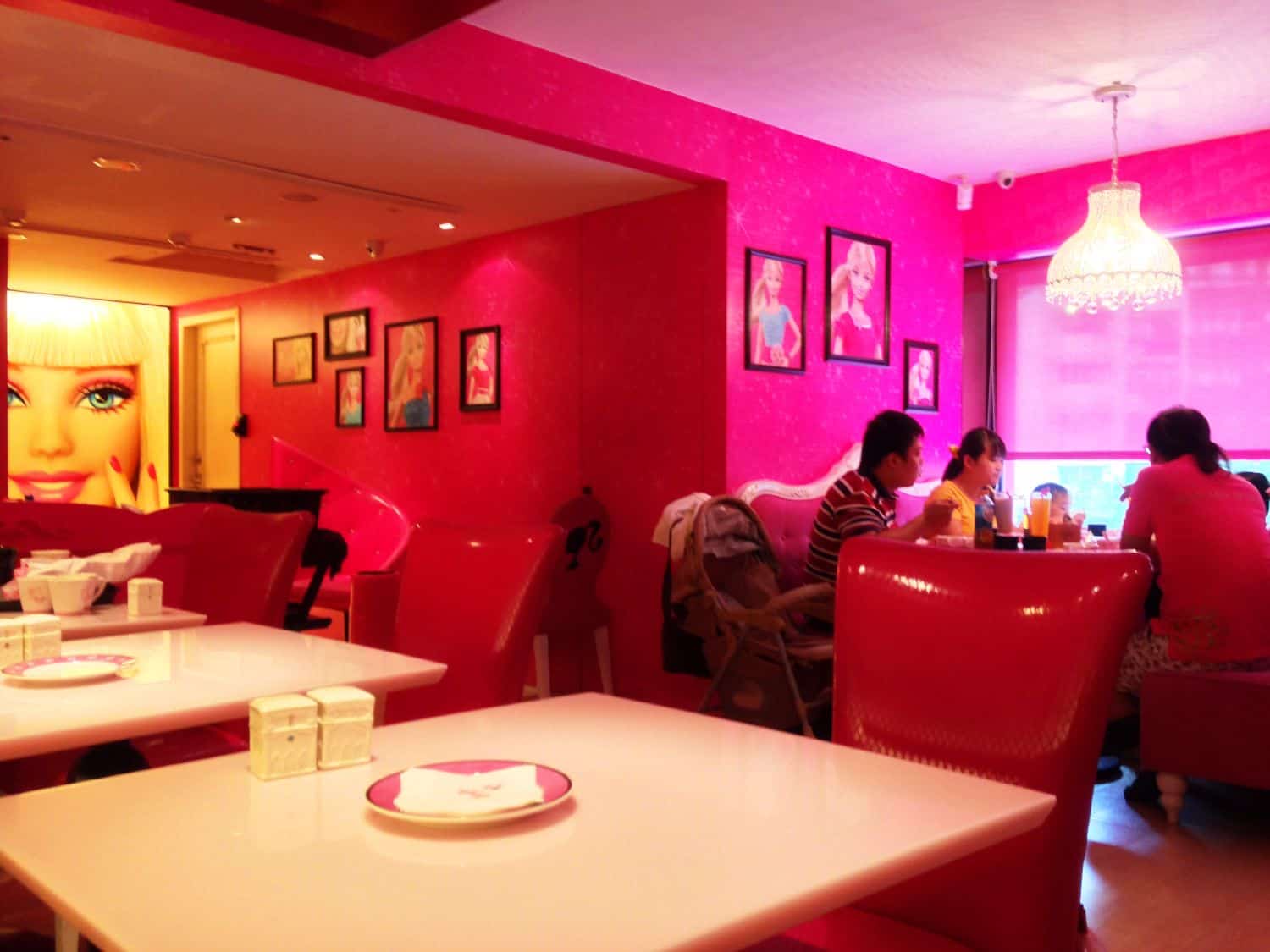 Tickled Pink at the Barbie-Themed Cafe in Taipei