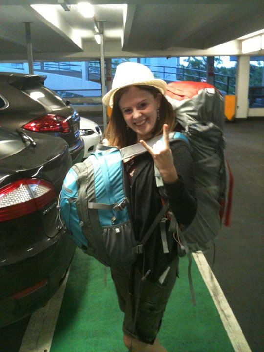 Lauren at the airport