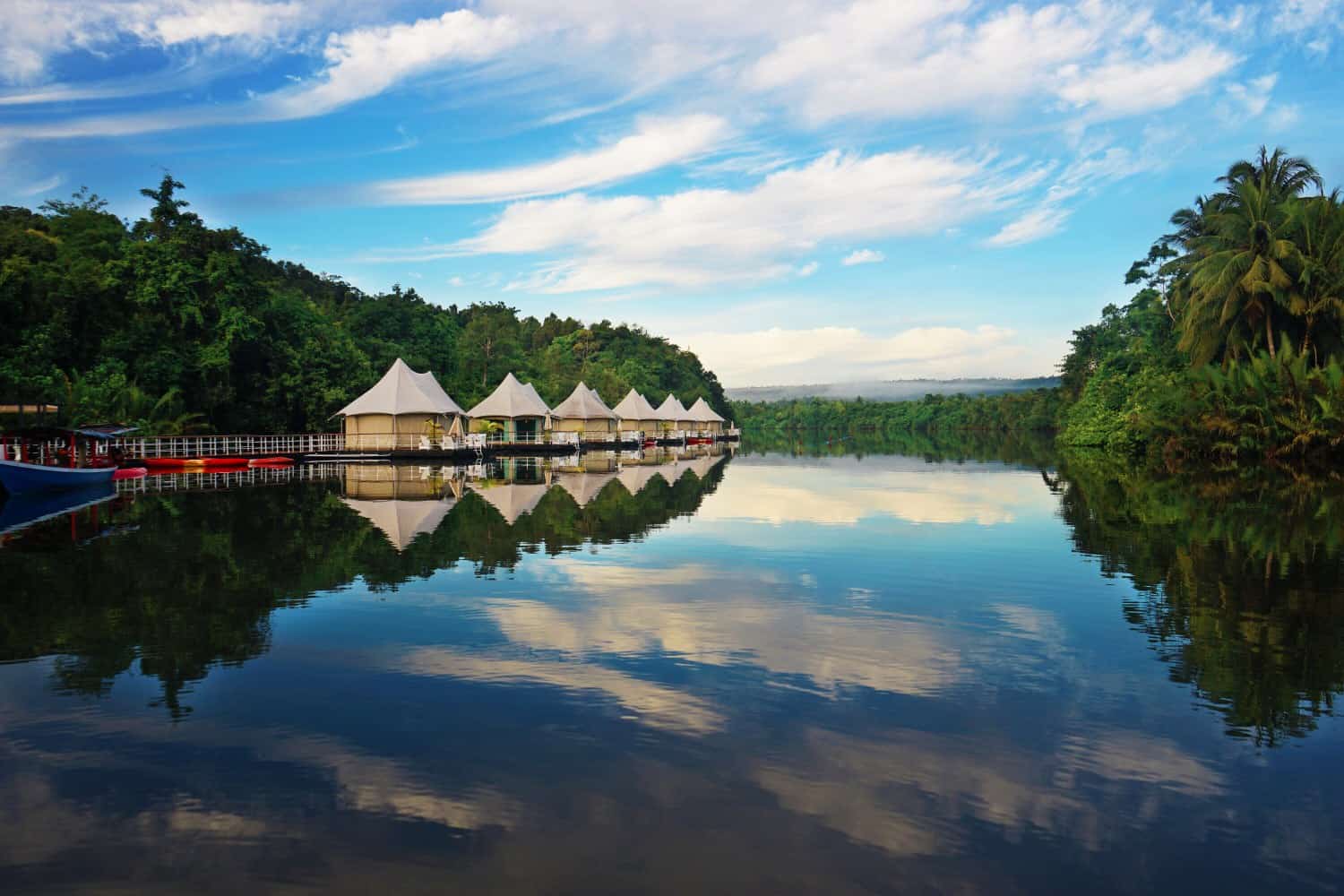 My favourite accommodation in Cambodia is this floating hotel on the Tatai river! 