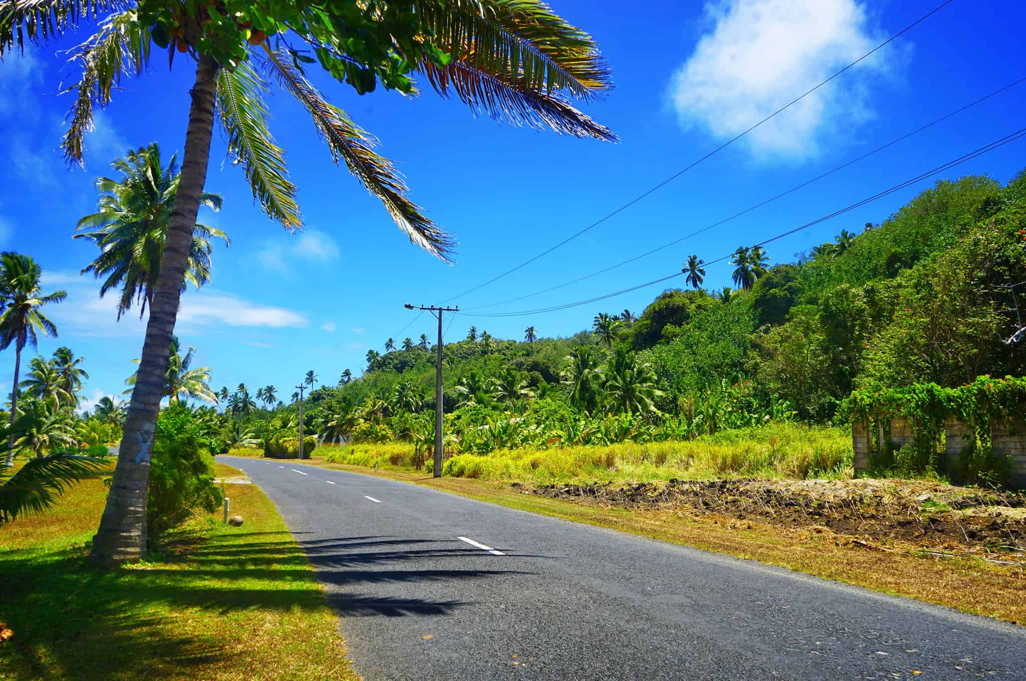 The road on Aitutaki