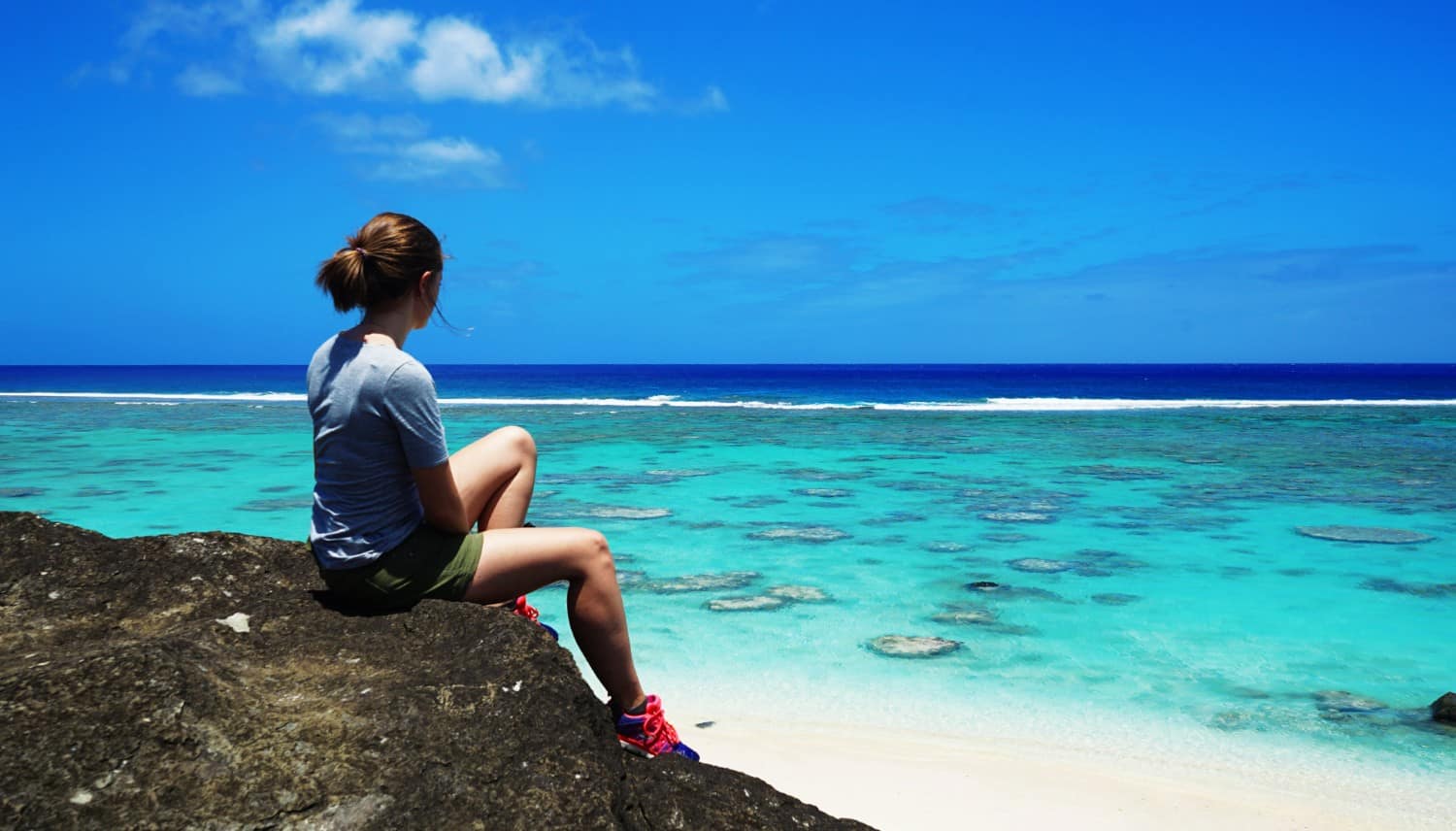 Lauren in Rarotonga, the Cook Islands
