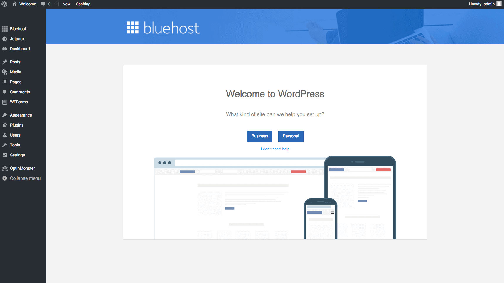 Wordpress bluehost
