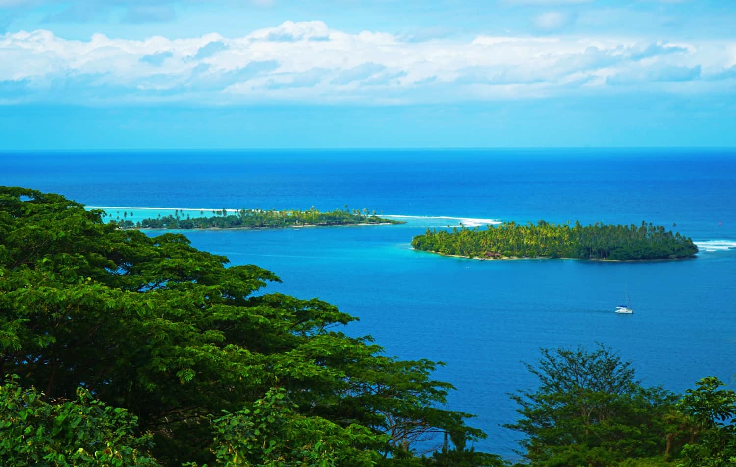 Lagoon views in Raiatea, French Polynesia