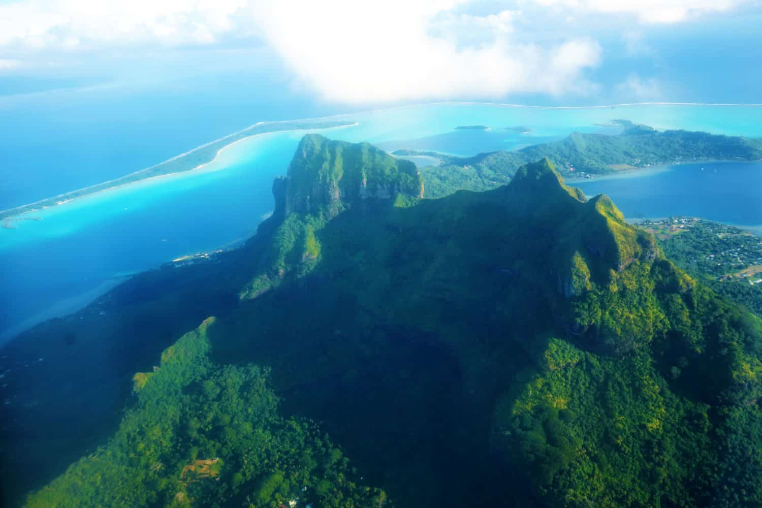 Bora Bora when landing