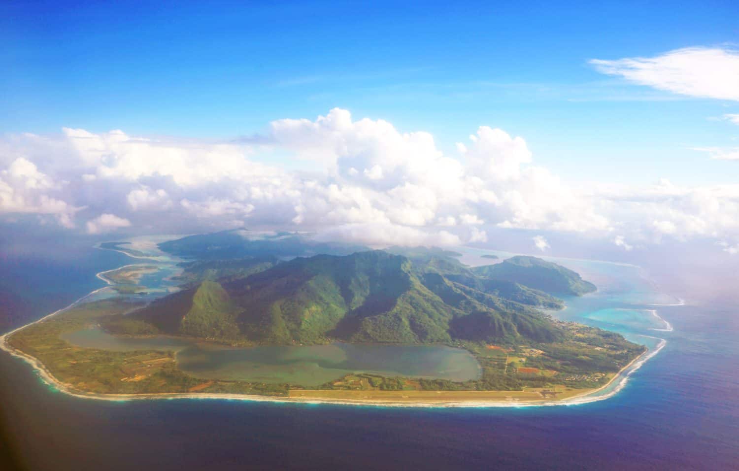Huahine from above