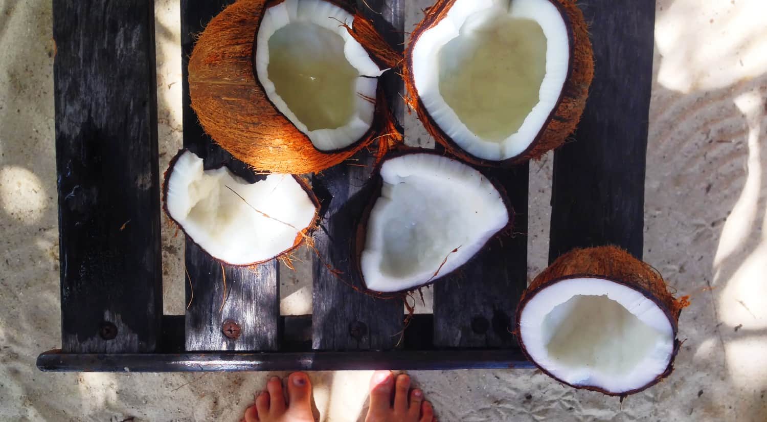 Coconuts in Maupiti