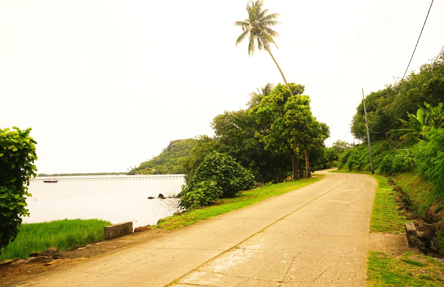 Road in Maupiti