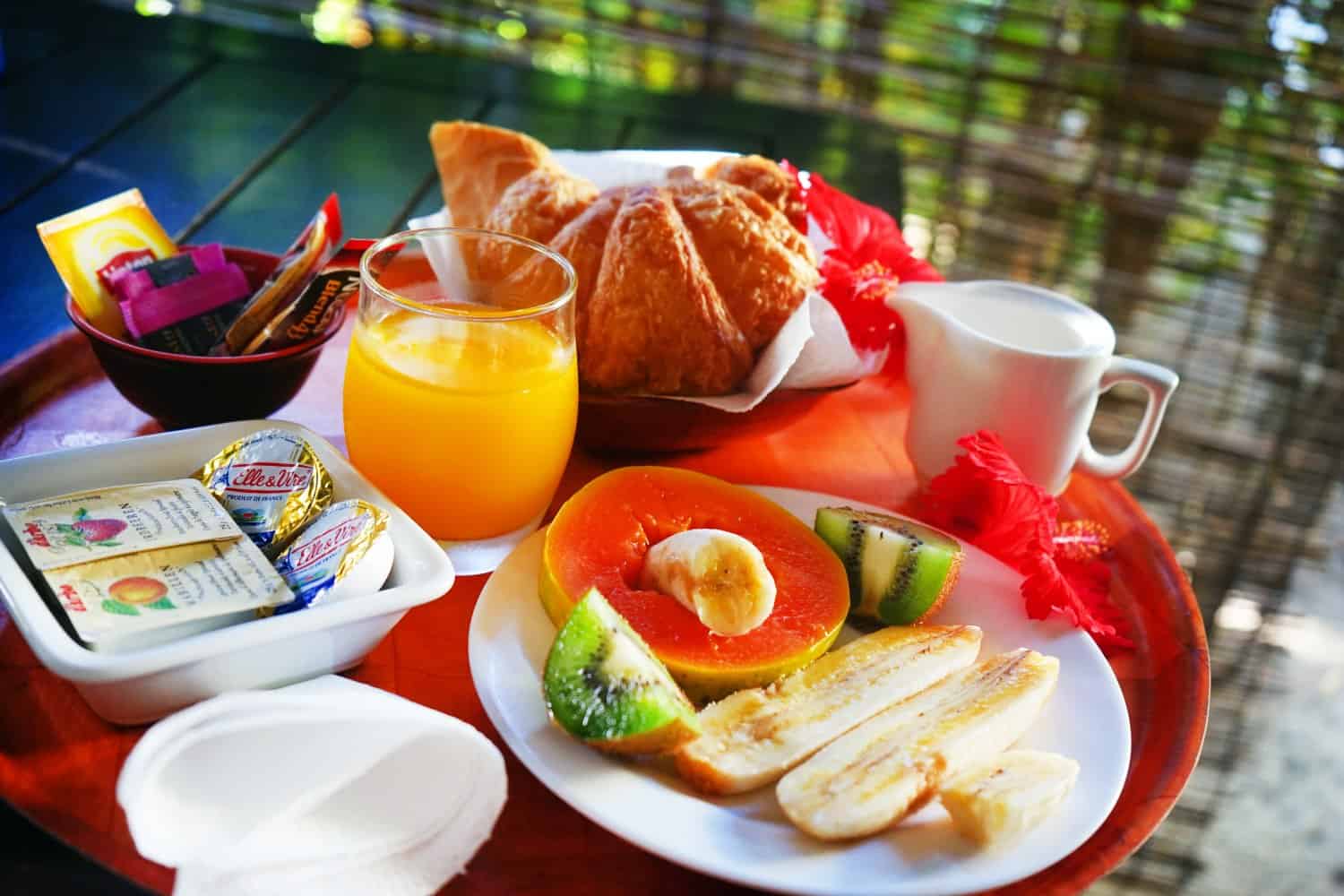 breakfast in bora bora